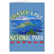 Crater Lake National Park Oregon Greeting Cards