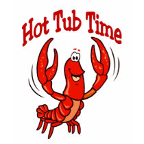 Crawfish Hot Tub Time Tee Shirts
