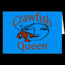 Crawfish Queen Abstract cards