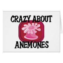 Crazy About Anemones Greeting Card
