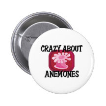 Crazy About Anemones Pinback Buttons