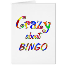 Crazy About Bingo Greeting Card