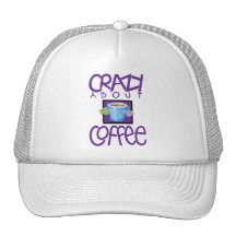 Crazy about Coffee purple Hat