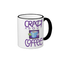 Crazy about Coffee purple Mug