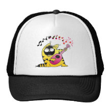 Crazy Cat Guitarist Mesh Hats