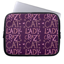 Crazy Cat Lady Laptop Sleeve