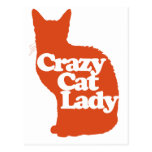 Crazy cat lady postcards
