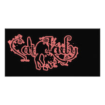 Crazy Cat Lady Red Photo Greeting Card
