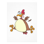 crazy chicken hen cartoon custom invitation