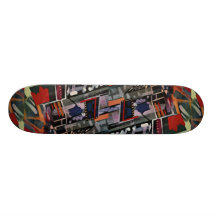 Crazy colours custom skateboard