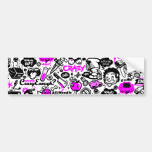 Crazy  Combo Bumper Sticker