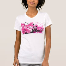 Crazy devil graphic t-shirt
