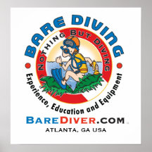 Crazy Diver Poster, ATLANTA, GA USA