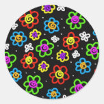 Crazy Flowers Sticker