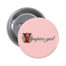 Crazy for Vampires Pinback Buttons