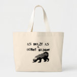 Crazy Honey Badger Canvas Bag