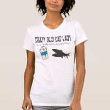 "Crazy Old Cat Lady" Ladies Tee