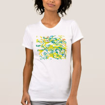 Crazy Painter A - (Ladies Performance) Tee Shirt