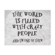 Crazy People Post Cards