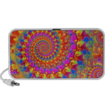Crazy Pink Fractal Mp3 Speaker