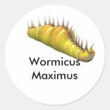 CRE_Wormicus Maximus-06ebaeed_ful, Wormicus Max... Round Sticker