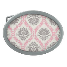 cream and grey tan damask bliss belt buckles