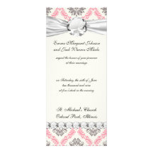 cream and grey tan damask bliss custom invitations