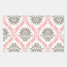 cream and grey tan damask bliss stickers