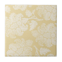 cream ecru floral elegant damask ceramic tiles