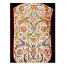 Cream satin chasuble, Naples, late 17th century Postcards