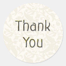 Cream Thank You Sticker-TY02