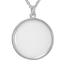 Create A Sterling Silver Round Necklace Medium