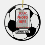 Create a unique soccer gift christmas ornaments