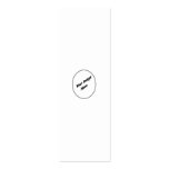 Create Your One Of A Kind Bookmark Business Card Template