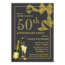 Create your own 50th ANNIVERSARY Party Invitations