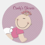 Create your own baby shower stickers