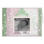 Create your own Irish Baby Announcements Greeting Card