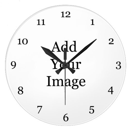 Create your own picture wall clock. Zazzle
