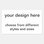 create your own rectangle sticker