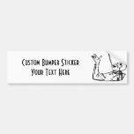 CREATE YOUR OWN RETRO COWBOY GIFTS BUMPER STICKER