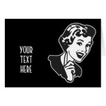 CREATE YOUR OWN RETRO MOM SCOLDING GIFTS GREETING CARD