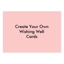Create Your Own Wishing Well Cards Pink Business Cards