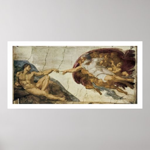 Creation of Adam Print