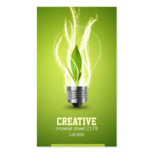 creative energic bulb business card