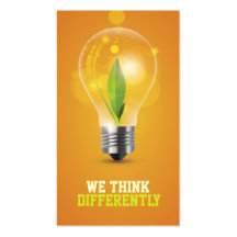 creative energic bulb business card