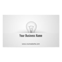 Creative Light Bulb Consulting Business Card