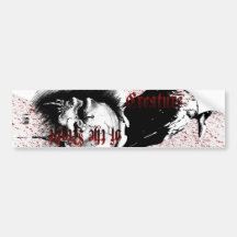 Creature of the Night - tall sticker Bumper Sticker