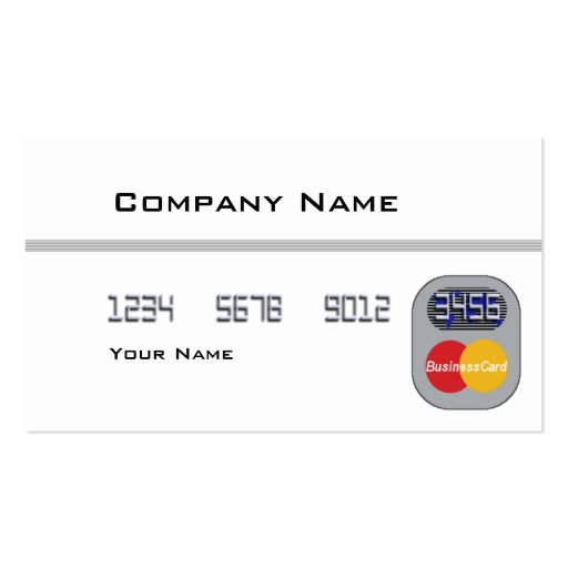 Credit Card (Blank) Business Card