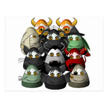 Creepy Candy Corn Creepies Postcard