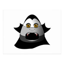 Creepy Candy Corn Dracula Post Card